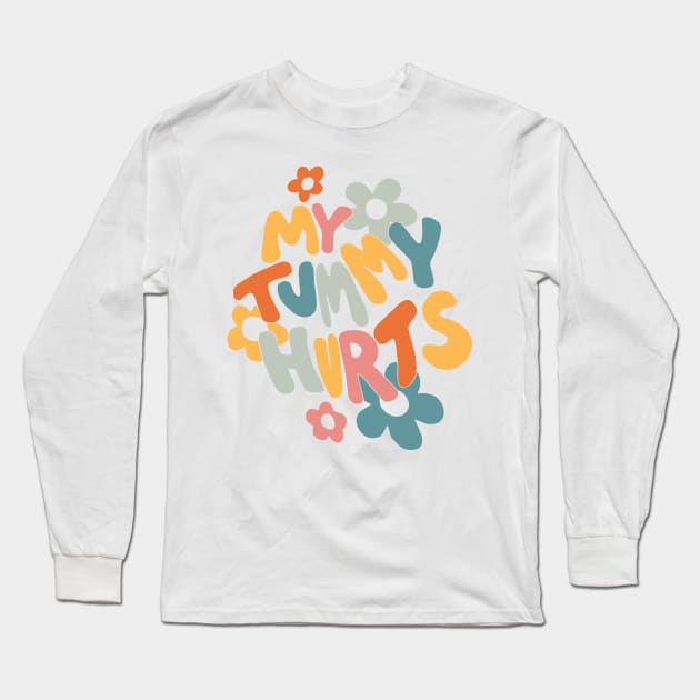 My Tummy Hurts But I_m Being Really Brave About It Long Sleeve T-Shirt by LEGO